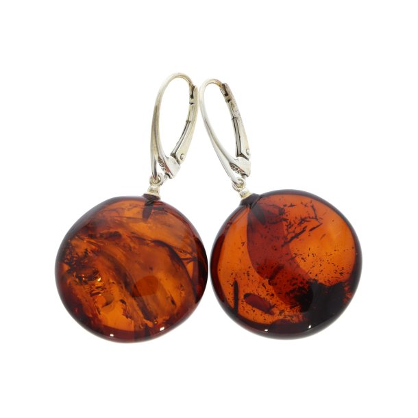 gte Rav reringe / Real Amber Earrings 