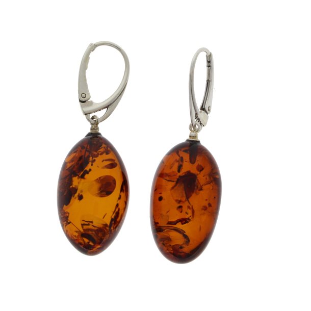 gte Rav reringe / Real Amber Earrings 