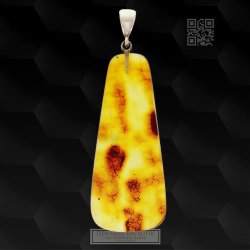 gte Rav vedhng / Real Amber Pendant / Echte Bernstein Anhenger 