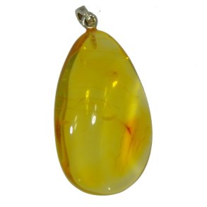 gte Rav vedhng / Real Amber Pendant / Echte Bernstein Anhenger 
