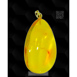 gte Rav vedhng / Real Amber Pendant / Echte Bernstein Anhenger 