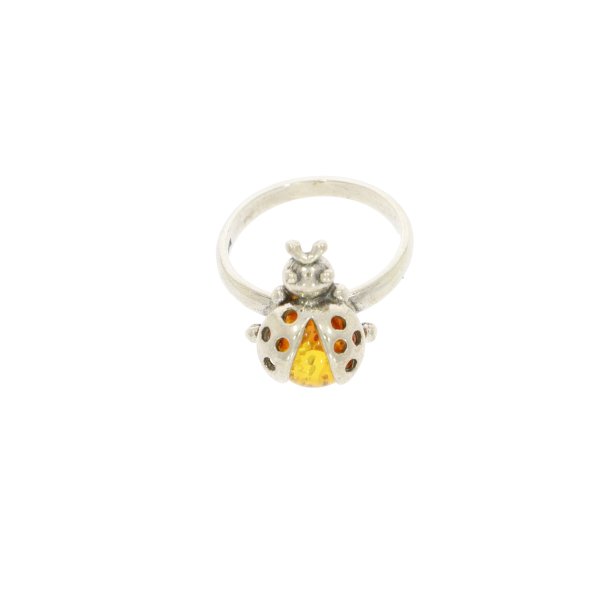 gte slv/rav ring / Real Amber/Silver Ring R00003