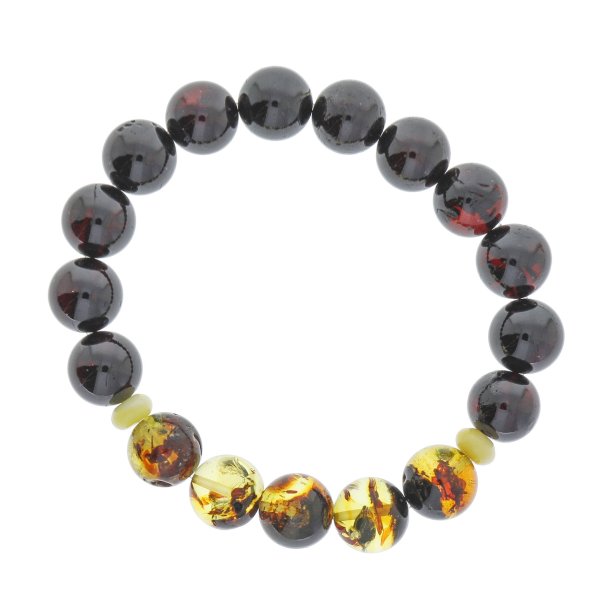 Einzigartiges Bernsteinarmband mit Perlen
