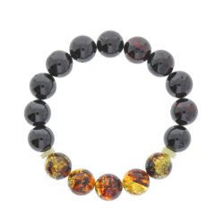 Einzigartiges Bernsteinarmband mit Perlen