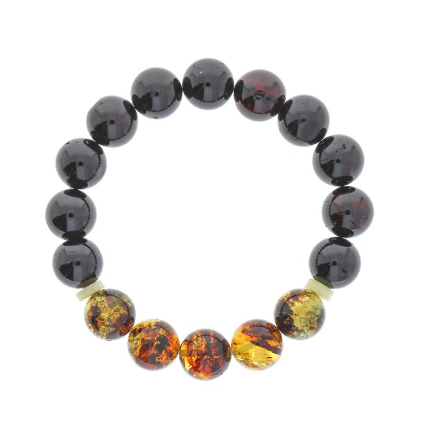 Einzigartiges Bernsteinarmband mit Perlen