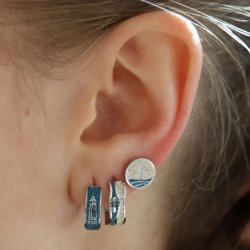 restikker "Blvand / Blvandfyr" med bl kyanit og strand sand