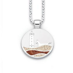 Anh�nger Strandwellen "Bl�vand" Strandsand/Bernsteinsand