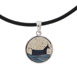 Anh�nger Ahoi "Bl�vand / Pferd" Strandsand / Steinsand blau