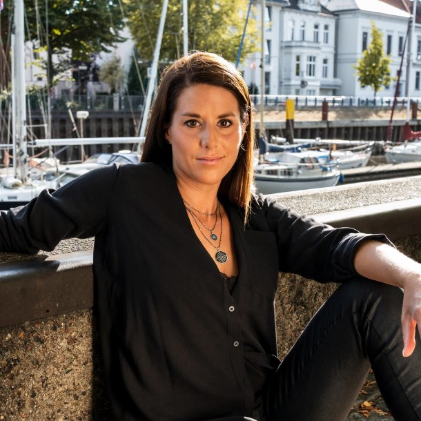 Vedhng Kompasrose med Lavasand