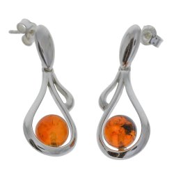 Drbereringe Med En Indkapslet Ravperle 