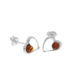 Yndige Slvhjerte restikker Med En Ravperle