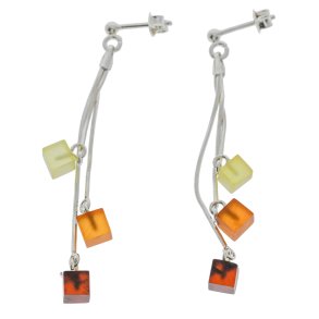 Hngende Firkanter - reringe I Rav Og Sterling Slv