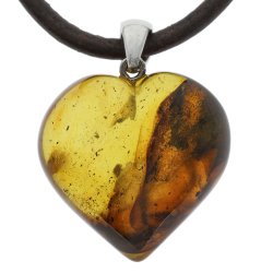 Yndig Rav Hjerte Vedhng