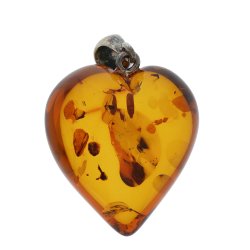 Yndig Rav Hjerte Vedhng