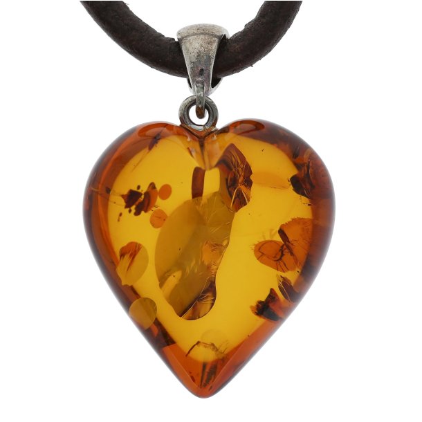 Yndig Rav Hjerte Vedhng