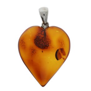 Yndig Rav Hjerte Vedhng