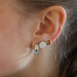 Ohrstecker "Bl�vand / Bl�vandfyr" mit Strandsand