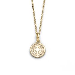 Kette " Kompass " vergoldet