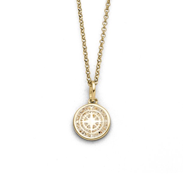 Kette " Kompass " vergoldet