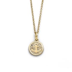 Kette " Anker " vergoldet