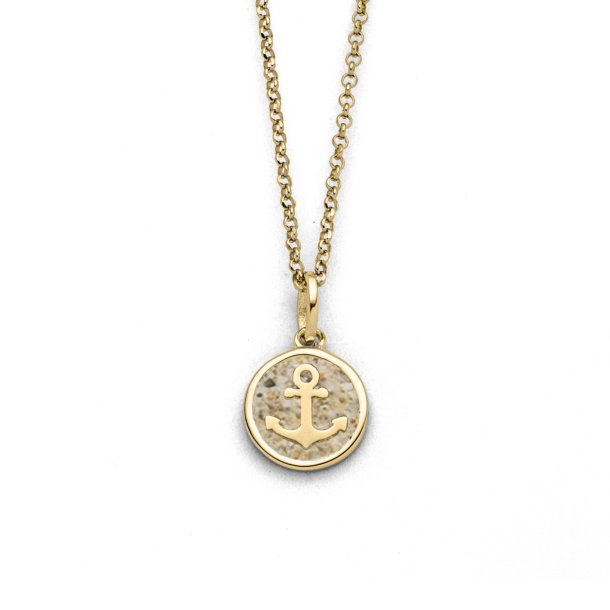 Kette " Anker " vergoldet