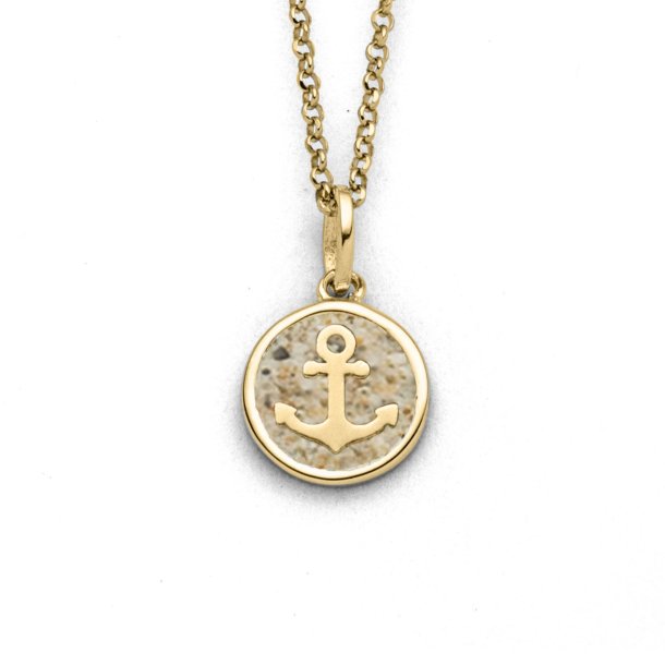 Kette " Anker " vergoldet