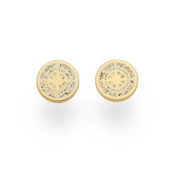 Ohrring "Kompass"�vergoldet