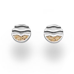 Stransand Ohrstecker ''Strandwellen 8 mm"
