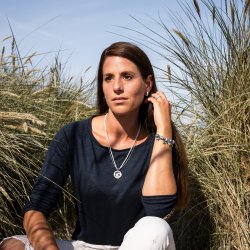 Kreoler "Strand blger med sand og rav"  / Creole "Welle" mit sand und bernstein