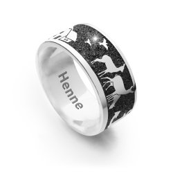 Nachtring "Henne" mit lavasand