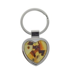 Hjerteformet Nglering Med gte Rav