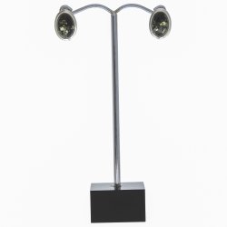 Oval grnlig rav og slv reringe 