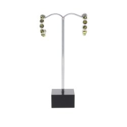 Kreoler grn med gte rav og .925 slv