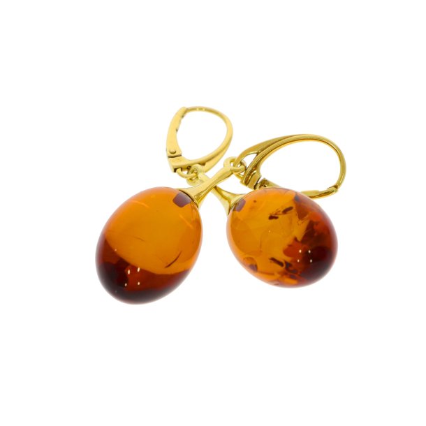 Rav reringe / Earrings of true amber - ER00103