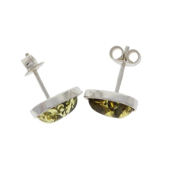 restikker af gte rav i grn rav og Sterling slv