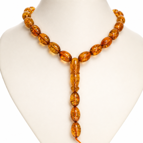 H�ndformet Muslimsk Bedek�de Af Det Flotteste Vesterhavs Ravperle 33 stykker  � Tasbih / Tespih  