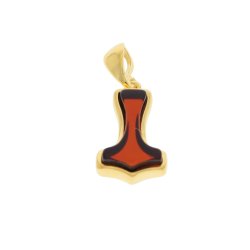 Thorshammer i rav forgyldt - no. TH.1