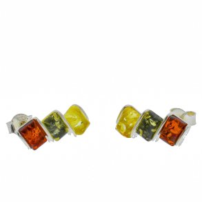 Tre farvede rav restikker