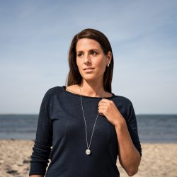 Vedhng "Fiskesvrm" strandsand // Anhnger "Fischschwarm" Strandsand/sandlos